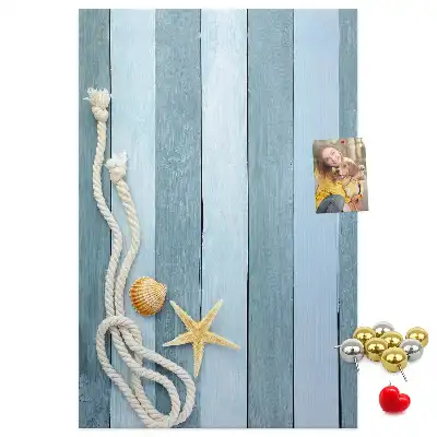 Panou de plută cu design accesorii nautice