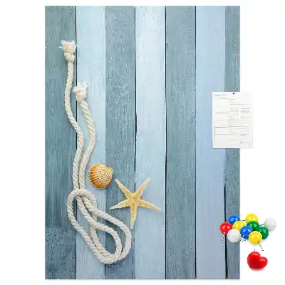 Panou de plută cu design accesorii nautice