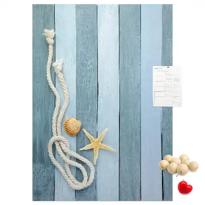 Panou de plută cu design accesorii nautice