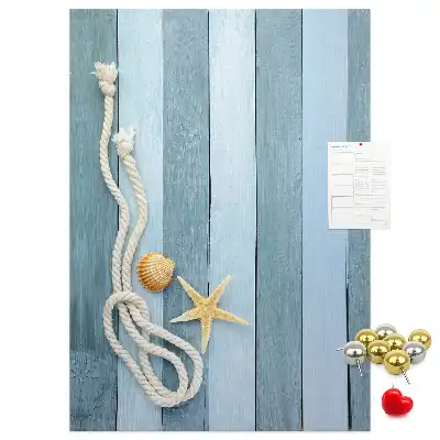 Panou de plută cu design accesorii nautice