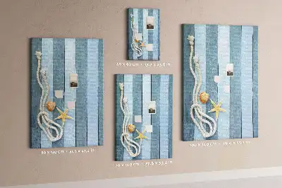 Panou de plută cu design accesorii nautice