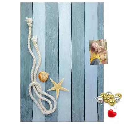 Panou de plută cu design accesorii nautice