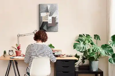 Panou din plută model Geometrie abstractă