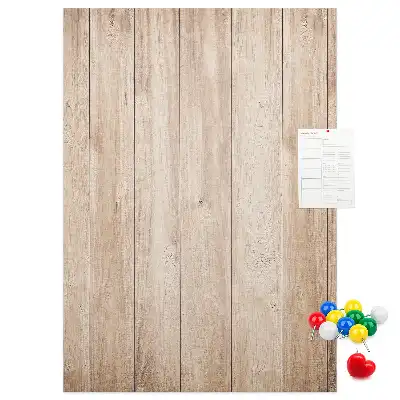 Panou de plută cu model scânduri de lemn deschis la culoare