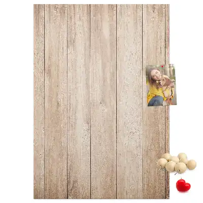 Panou de plută cu model scânduri de lemn deschis la culoare