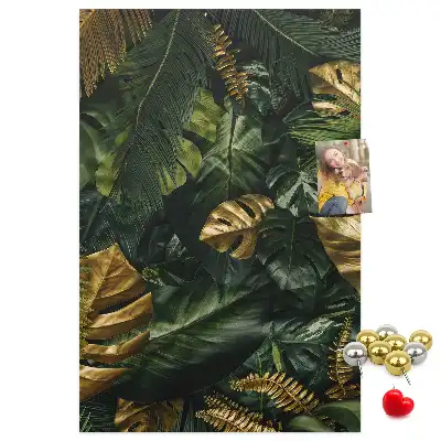 Panou de plută cu model frunze tropicale