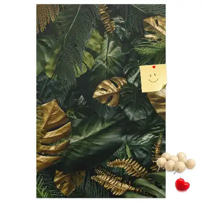 Panou de plută cu model frunze tropicale