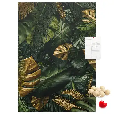 Panou de plută cu model frunze tropicale