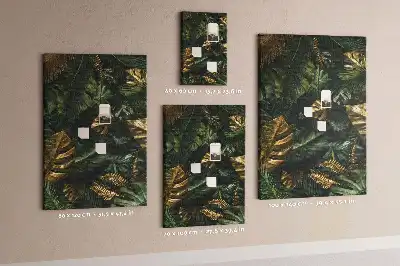 Panou de plută cu model frunze tropicale