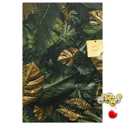 Panou de plută cu model frunze tropicale