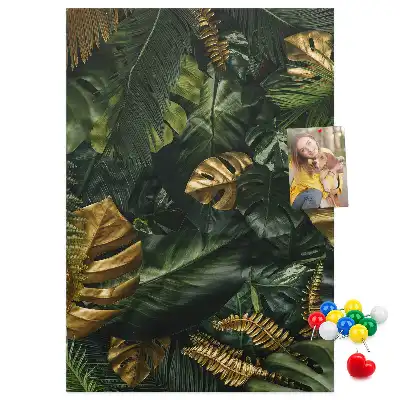 Panou de plută cu model frunze tropicale