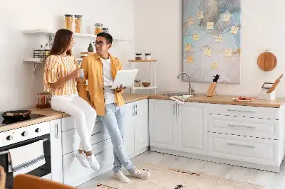 Panou din plută cu model abstract pete de cerneală