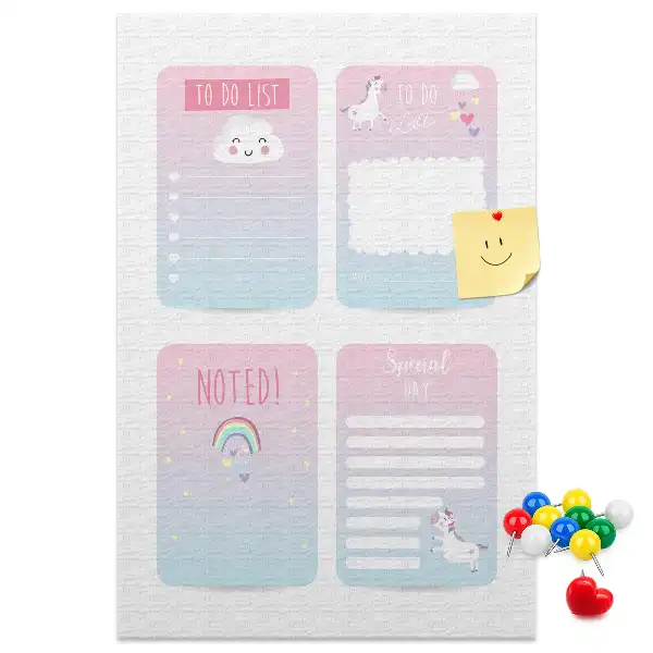 Panou din plută pentru planificare model Unicorn
