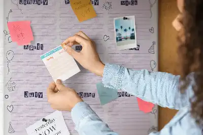 Panou de plută pentru planificarea zilelor de naștere