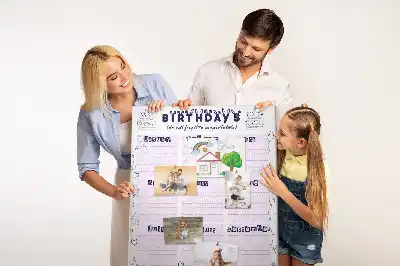 Panou de plută pentru planificarea zilelor de naștere