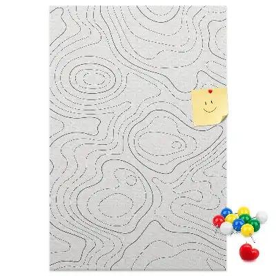 Panou din plută cu design abstract liniar