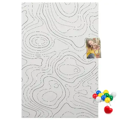 Panou din plută cu design abstract liniar