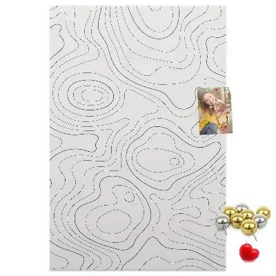 Panou din plută cu design abstract liniar