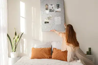 Panou din plută cu design abstract liniar