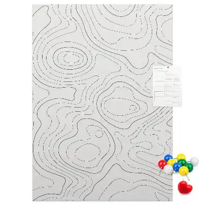 Panou din plută cu design abstract liniar