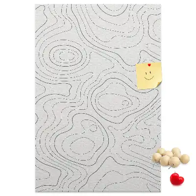 Panou din plută cu design abstract liniar