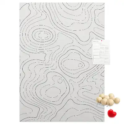 Panou din plută cu design abstract liniar