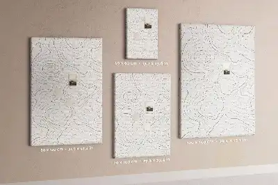 Panou din plută cu design abstract liniar