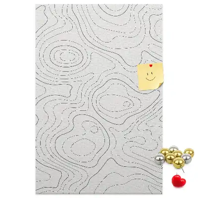 Panou din plută cu design abstract liniar