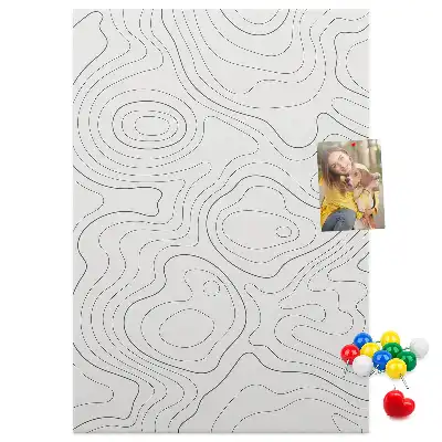 Panou din plută cu design abstract liniar