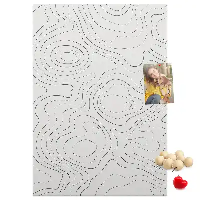 Panou din plută cu design abstract liniar