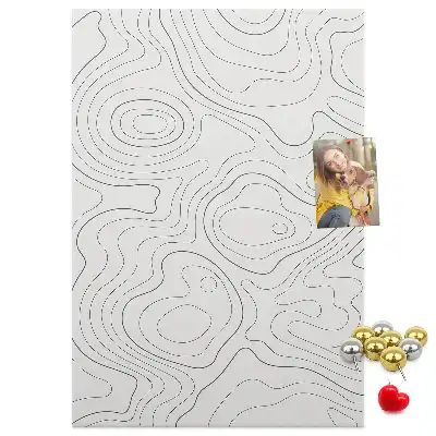 Panou din plută cu design abstract liniar