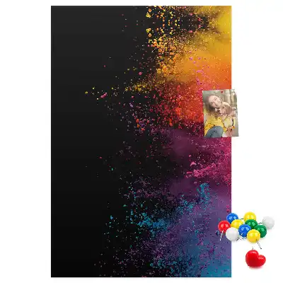 Panou din plută colorată Pudră