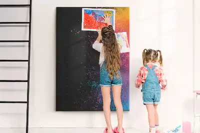 Panou din plută colorată Pudră