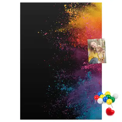 Panou din plută colorată Pudră