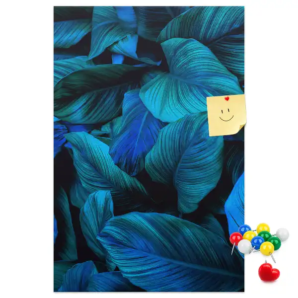 Panou de plută cu model frunze tropicale