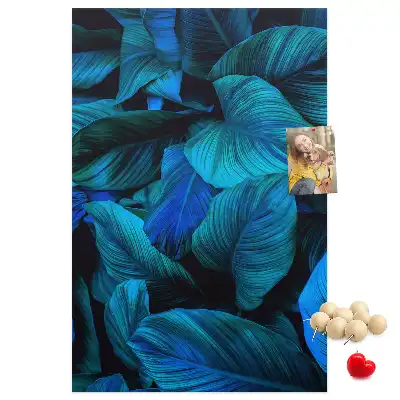 Panou de plută cu model frunze tropicale