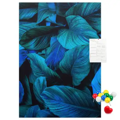 Panou de plută cu model frunze tropicale