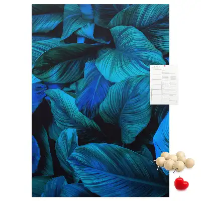 Panou de plută cu model frunze tropicale