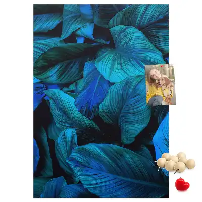 Panou de plută cu model frunze tropicale