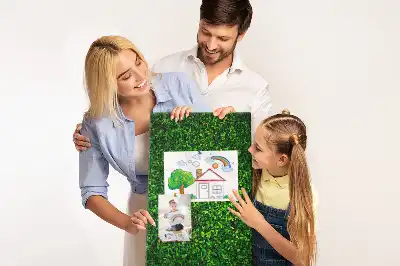 Panou din plută cu model de gard din frunze