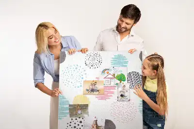 Panou de plută cu model Cercuri colorate