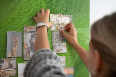 Panou de plută cu model valuri abstracte