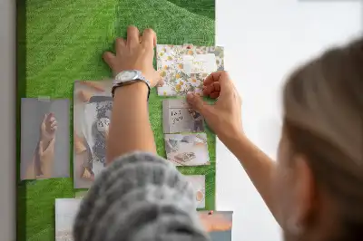 Panou de plută cu model valuri abstracte