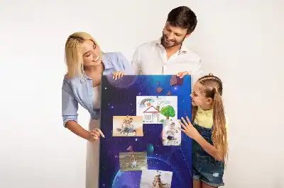 Panou de plută cu imprimeu Artă spațială