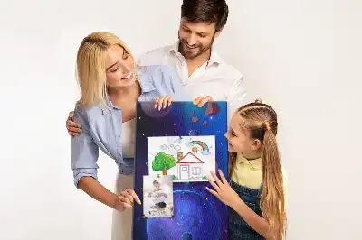 Panou de plută cu imprimeu Artă spațială