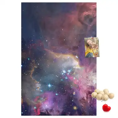 Panou din plută cu motiv Galaxie stelară