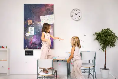 Panou din plută cu motiv Galaxie stelară