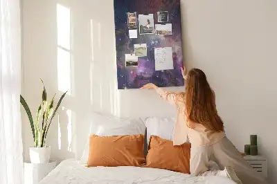 Panou din plută cu motiv Galaxie stelară