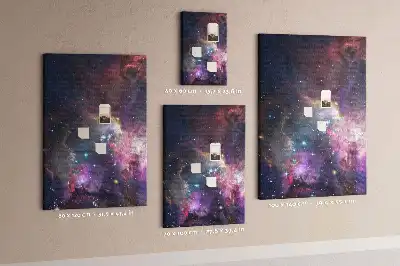 Panou din plută cu motiv Galaxie stelară