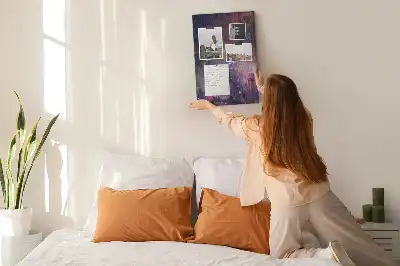 Panou din plută cu motiv Galaxie stelară